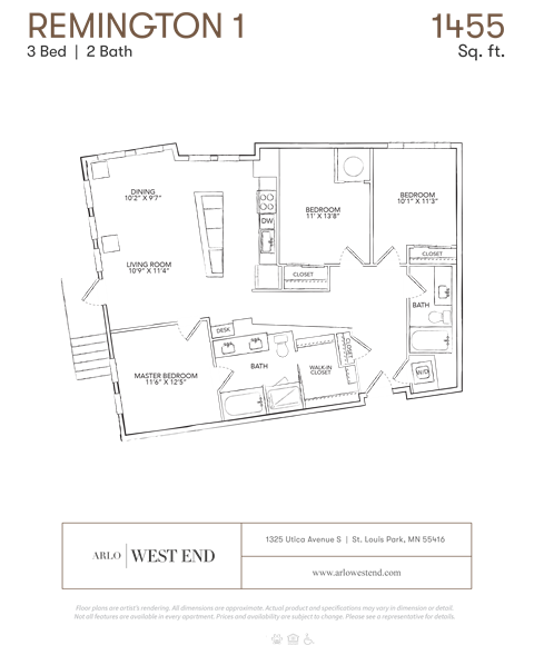 a floor plan of a unit with a bedroom and a bathroom